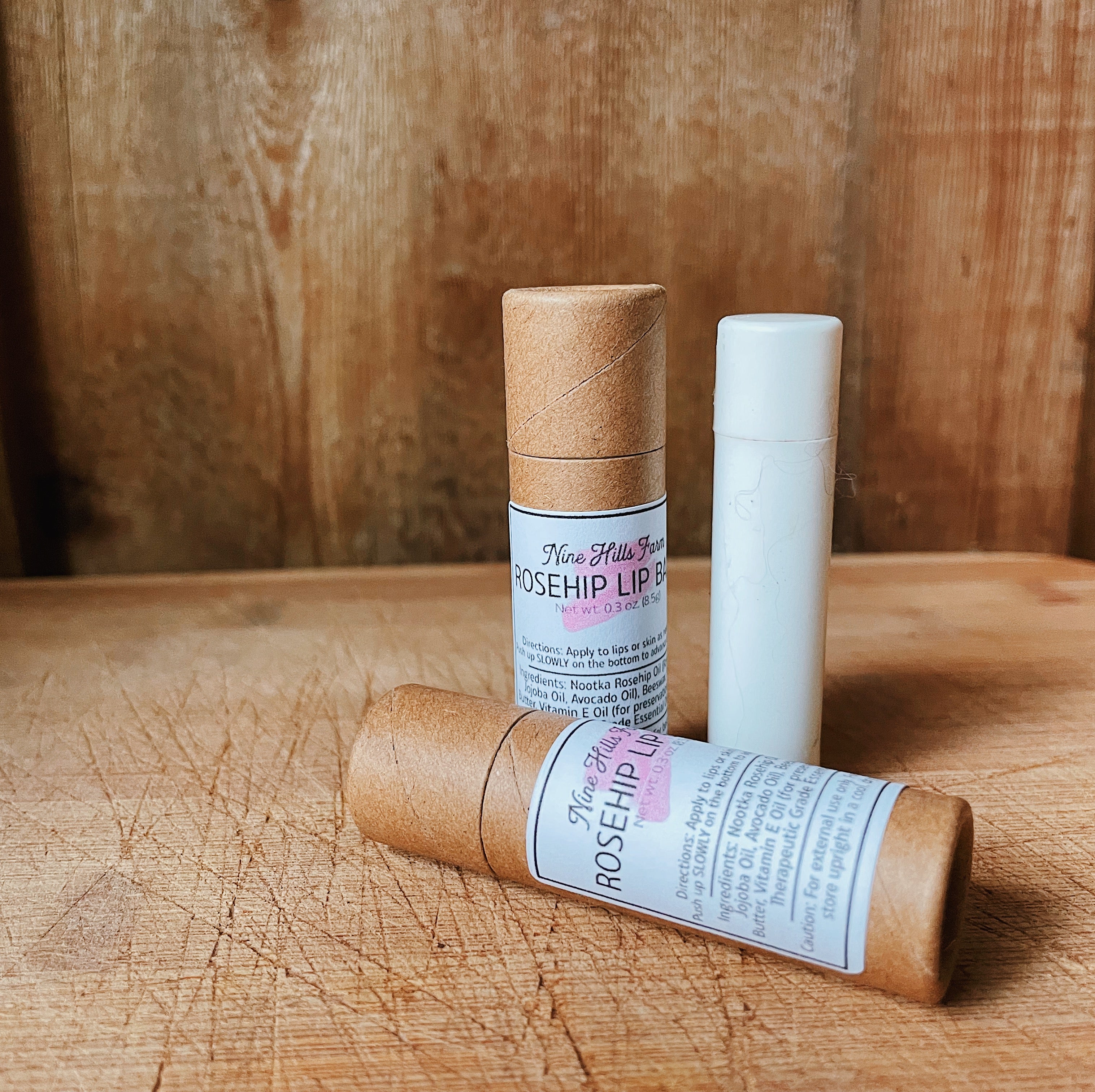 Rosehip Lip Balm | Nine Hills Farm